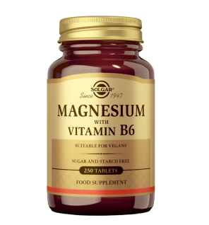 Magnesio Con Vitamina B6 250 Comprimidos Solgar