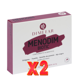 Pack de 2 unidades Menodim Biotic 30 cápsulas de Dimefar