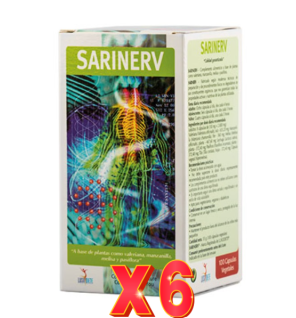 Pack de 6 unidades Sarinerv 100 capsulas De Lusodiete