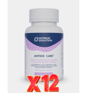 Pack de 12 unidades Antiox Care 30 Cápsulas Vegetales Nutrinat Evolution