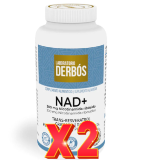 Pack de 2 unidades Nad+Trans-Resveratrol  60 Casulas Derbos