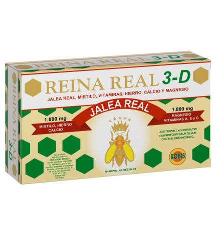 Reina Real 3D 20 Ampollas Robis
