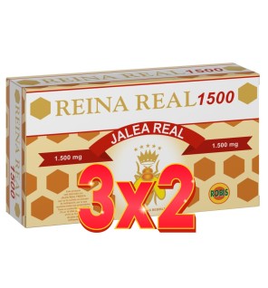 Pack de 3x2 unidades Reina Real 1.500 20 Ampollas Robis