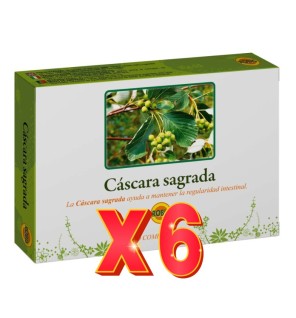 Pack de 6 unidades Cáscara Sagrada 60 Comprimidos Robis
