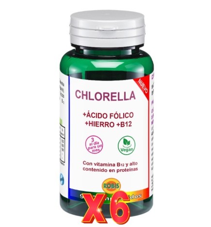 Pack de 6 unidades Chlorella 90 Comprimidos Robis