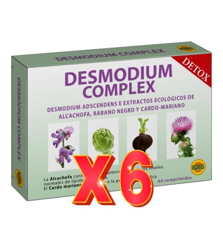 Pack de 6 unidades Desmodium Complex 60 Comprimidos Robis