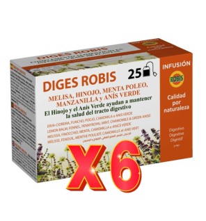 Pack de 6 unidades Diges Robis 25 Filtros Robis