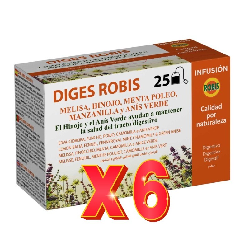 Pack de 6 unidades Diges Robis 25 Filtros Robis Pack de 6 unidades Diges Robis 25 Filtros Robis