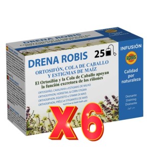 Pack de 6 unidades Drena Robis 25 Filtros Robis
