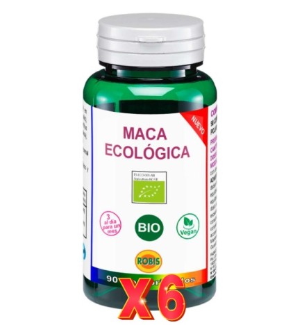 Pack de 6 unidades Maca Bio 90 Comprimidos Robis