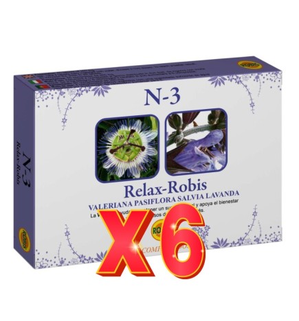 Pack de 6 unidades N-3 (Relax-Robis) 60 Comprimidos Robis