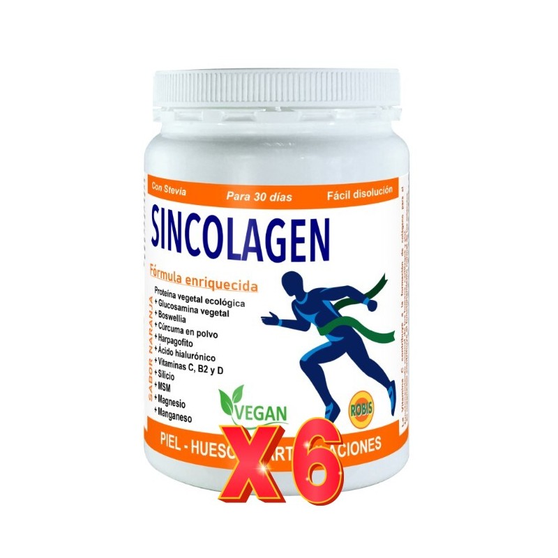 Pack de 6 unidades Sincolagen 300 Gr Polvo Robis
