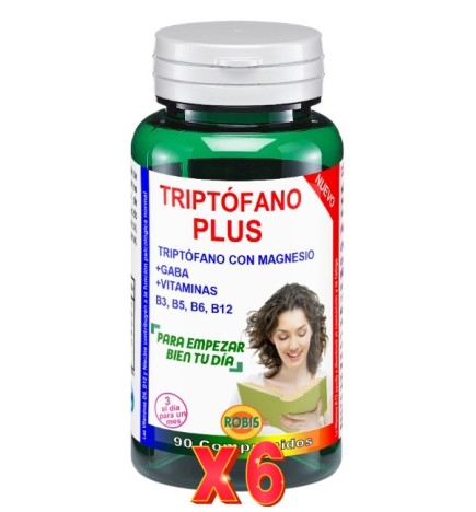 Pack de 6 unidades Triptofano Plus 90 Comprimidos Robis
