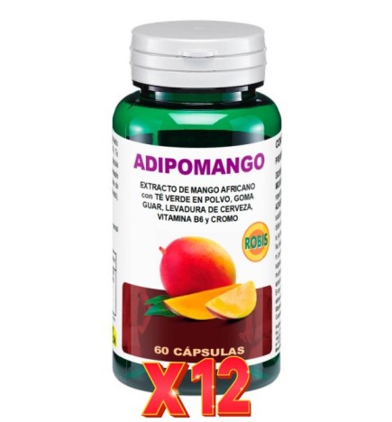 Pack de 12 unidades Adipomango Robis 60 Cápsulas Robis