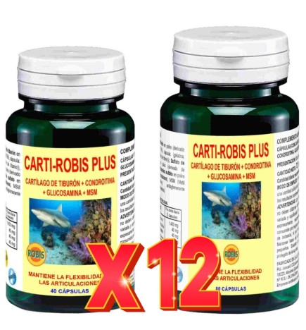 Pack de 12 unidades Carti-Robis Plus Pack Ahorro 80+40 Cápsulas Robis