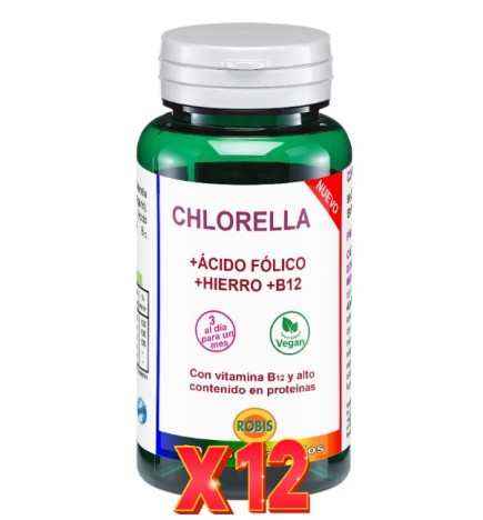 Pack de 12 unidades Chlorella 90 Comprimidos Robis