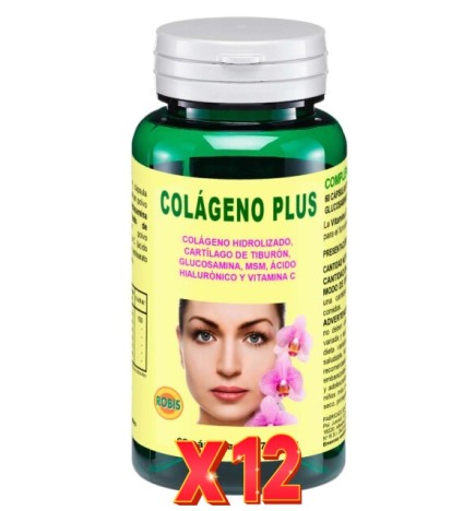 Pack de 12 unidades Colágeno Plus 60 Cápsulas Robis