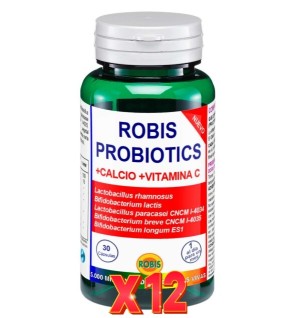 Pack de 12 unidades Robis Probiotics 30 Cápsulas Robis