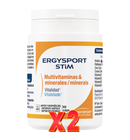 Pack de 2 unidades Ergysport Stim 60 Capsulas Nutergia