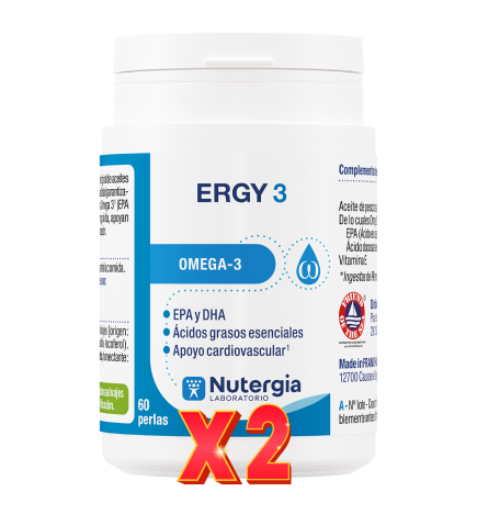 Pack de 2 unidades Ergy 3 60Perlas Nutergia