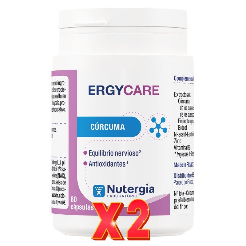 Pack de 2 unidades Ergycare 60 Capsulas Nutergia Pack de 2 unidades Ergycare 60 Capsulas Nutergia