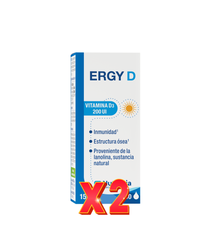 Pack de 2 unidades Ergy-D 15 Ml Nutergia