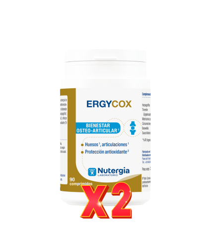Pack de 2 unidades Ergycox 90 Comprimidos Nutergia