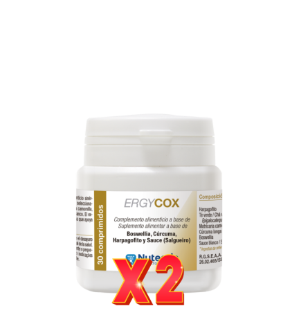 Pack de 2 unidades Ergycox 30 Comprimidos Nutergia
