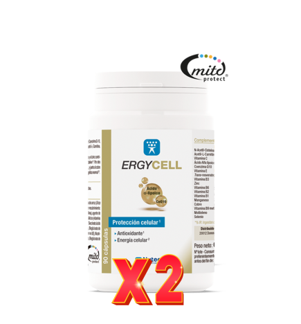Pack de 2 unidades Ergycell 90 Capsulas Nutergia