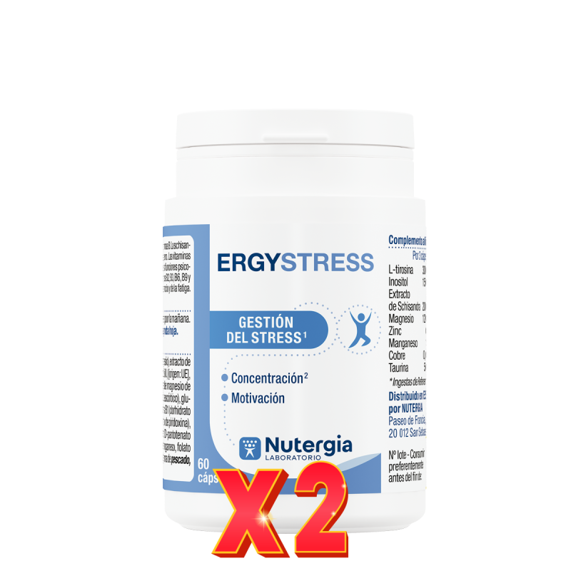Pack de 2 unidades Ergystress 60 Capsulas Nutergia Pack de 2 unidades Ergystress 60 Capsulas Nutergia