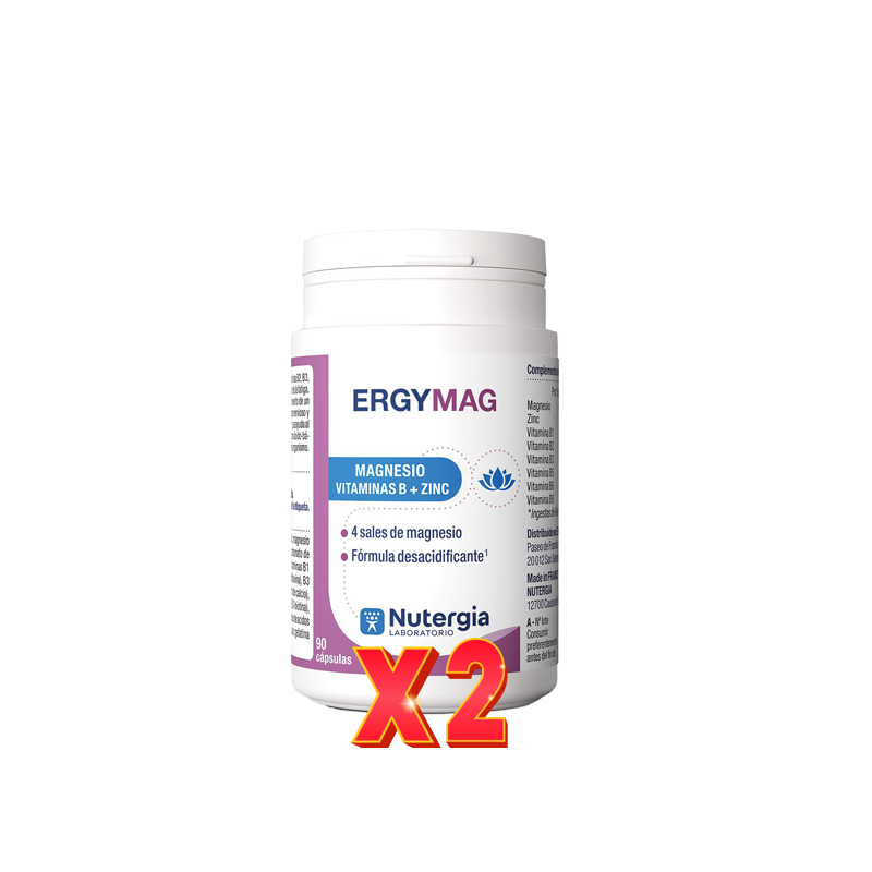 Pack de 2 unidades Ergymag 90 capsulas Nutergia Pack de 2 unidades Ergymag 90 capsulas Nutergia