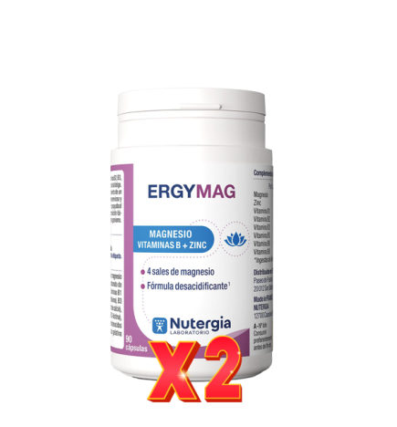 Pack de 2 unidades Ergymag 90 capsulas Nutergia