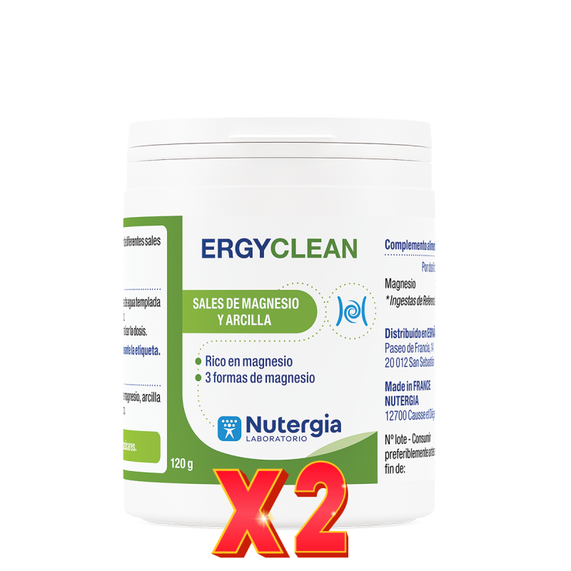 Pack de 2 unidades Ergyclean 120 Gramos Nutergia Pack de 2 unidades Ergyclean 120 Gramos Nutergia