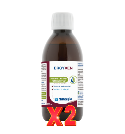 Pack de 2 unidades Ergyven (Circulacion Venosa) 250 Ml Nutergia