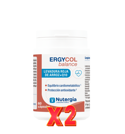 Pack de 2 unidades Ergycol Balance 60 Capsulas Nutergia