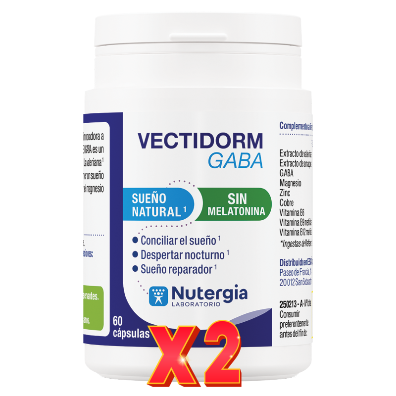 Pack de 2 unidades Vectidorm Gaba 60 capsulas de Nutergia