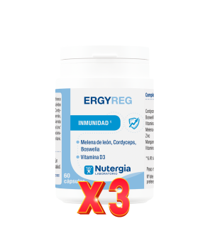 Pack de 3 unidades Ergyreg 60 Capsulas Nutergia