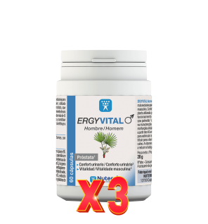 Pack De 3 Unidades Ergyvital Hombre 60 Cápsulas Nutergia