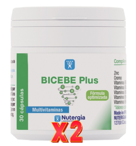 Pack de 2 unidades Bicebe Plus 30 Capsulas Nutergia