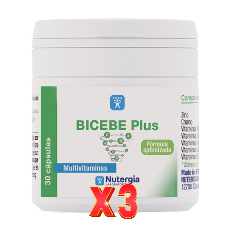 Pack de 3 unidades Bicebe Plus 30 Capsulas Nutergia Pack de 3 unidades Bicebe Plus 30 Capsulas Nutergia
