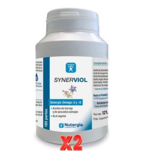 Pack de 2 unidades Synerviol (Aceite De Pescado) 180 Perlas Nutergia