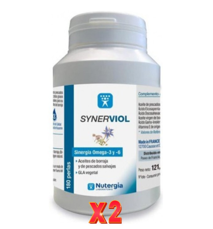 Pack de 2 unidades Synerviol (Aceite De Pescado) 180 Perlas Nutergia