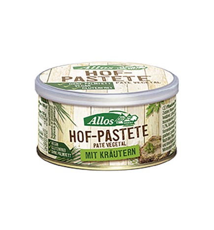 Paté Vegetal Finas Hierbas Bio, 125 G Allos