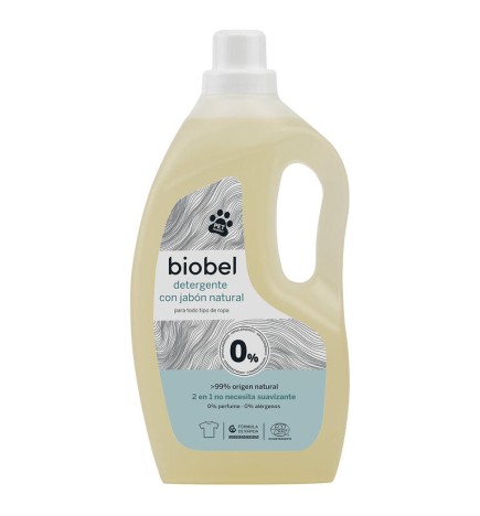 Detergente Líquido 0%, 1,5 L Biobel