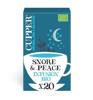 Infusión Snore&Peace Bio, 20 Bolsas Cupper