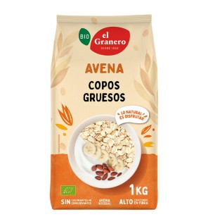 Copos Gruesos De Avena Integral Bio, 1 Kg El Granero Integral