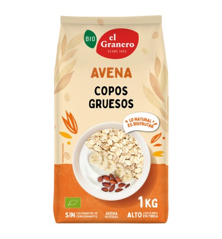 Copos Gruesos De Avena Integral Bio, 1 Kg El Granero Integral