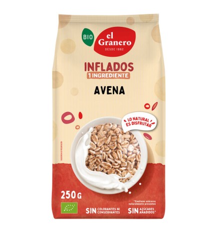 Avena Inflada Bio, 250 G El Granero Integral