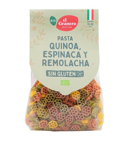 Pasta Tricolor Margaritas Sin Gluten Bio, 250 G El Granero Integral