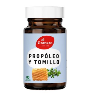 Propóleo + Tomillo, 60 Cap., 460 Mg El Granero Integral